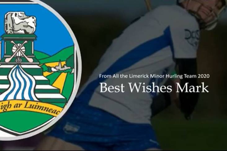 Watch: Limerick minor hurlers send classy 'get well soon' messages to Waterford player
